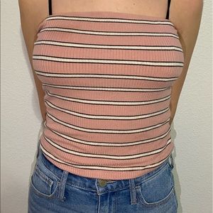 striped tube top
